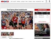 Tablet Screenshot of in.milesplit.com