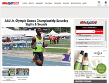 Tablet Screenshot of milesplit.com